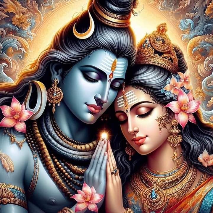 cute shiv parvati dp