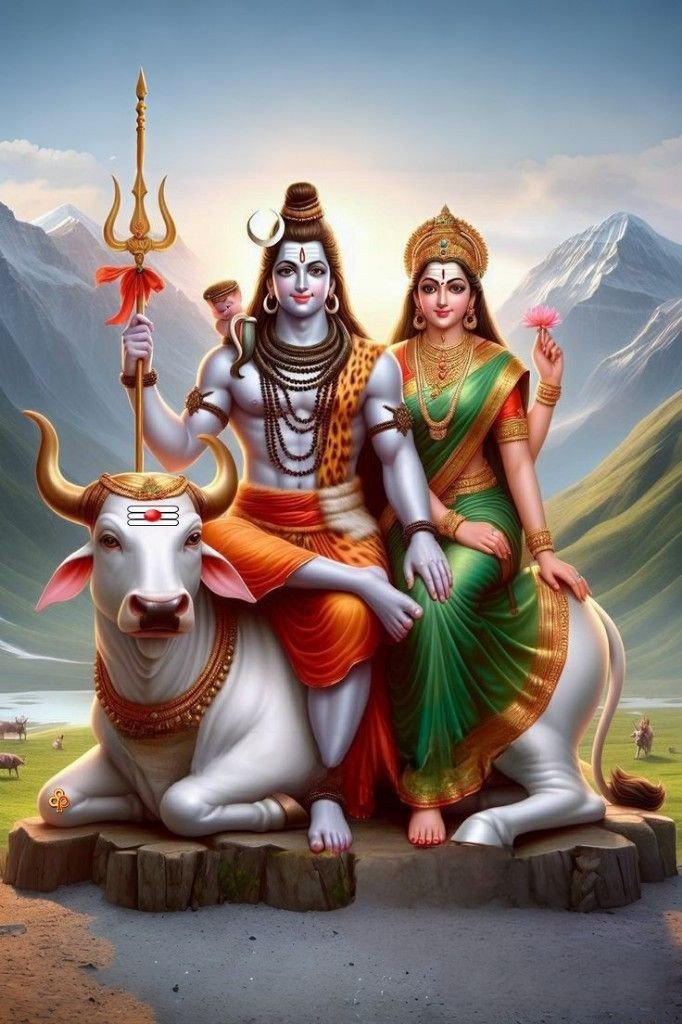 cute shiv parvati dp