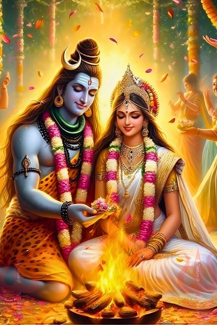 cute shiv parvati dp