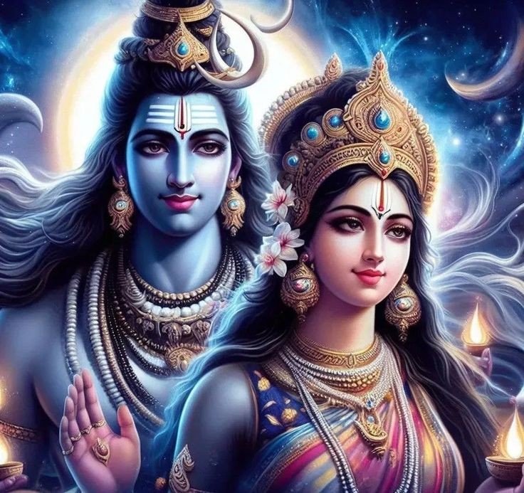 cute shiv parvati dp