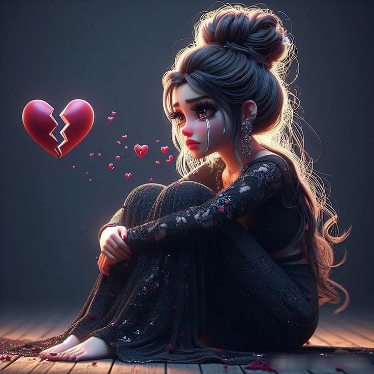 depressed sad girl dp