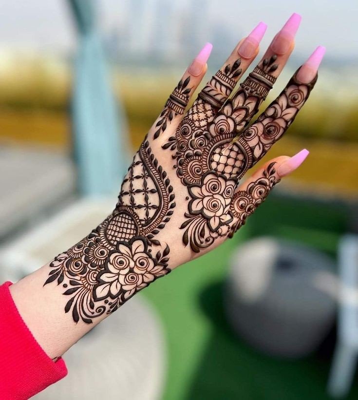 easy mehndi design