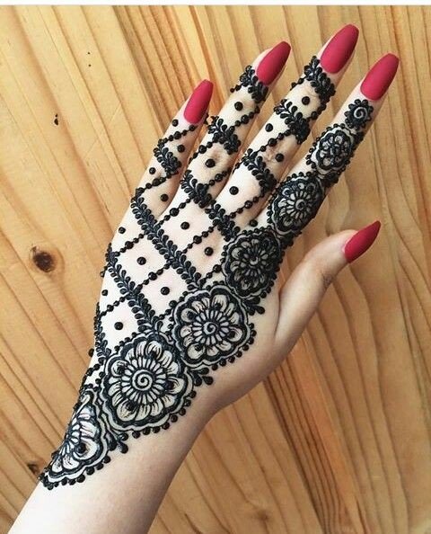 mehndi design girl photo simple
