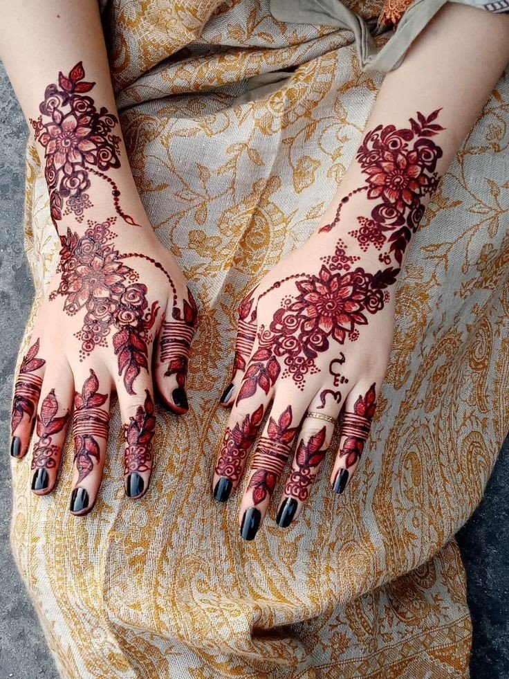 mehndi design girl photo