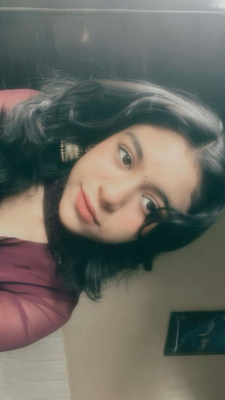 real girl pic hide face
