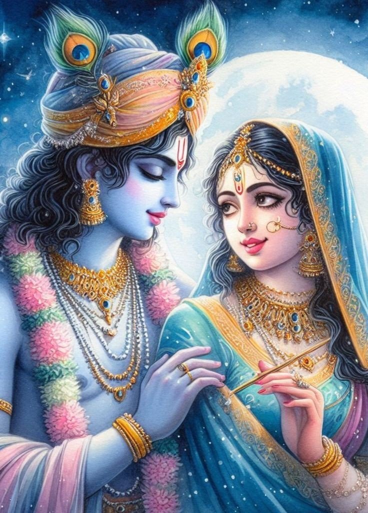 romantic radha krishna images