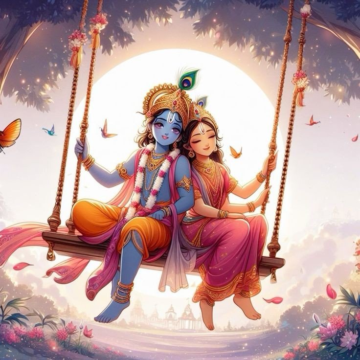 romantic radha krishna images