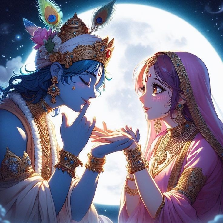 romantic radha krishna images