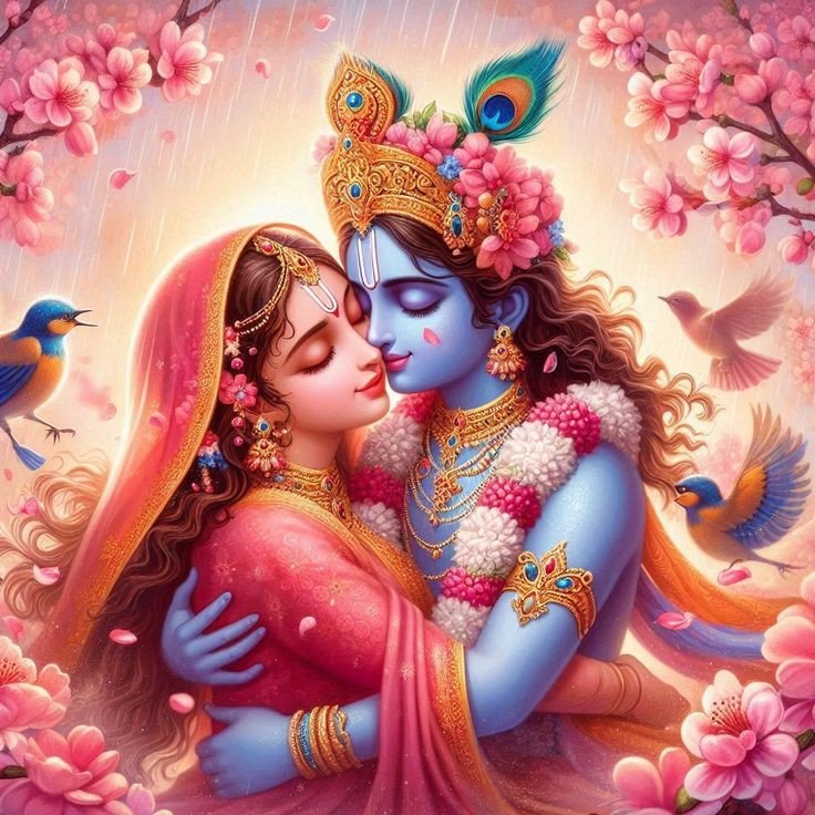 romantic radha krishna images