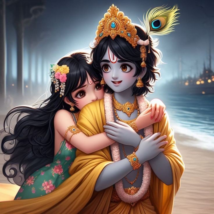 romantic radha krishna images