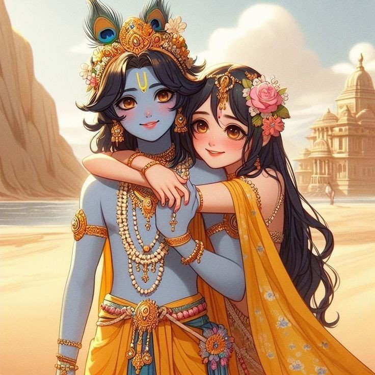 romantic radha krishna images