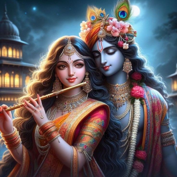 romantic radha krishna images