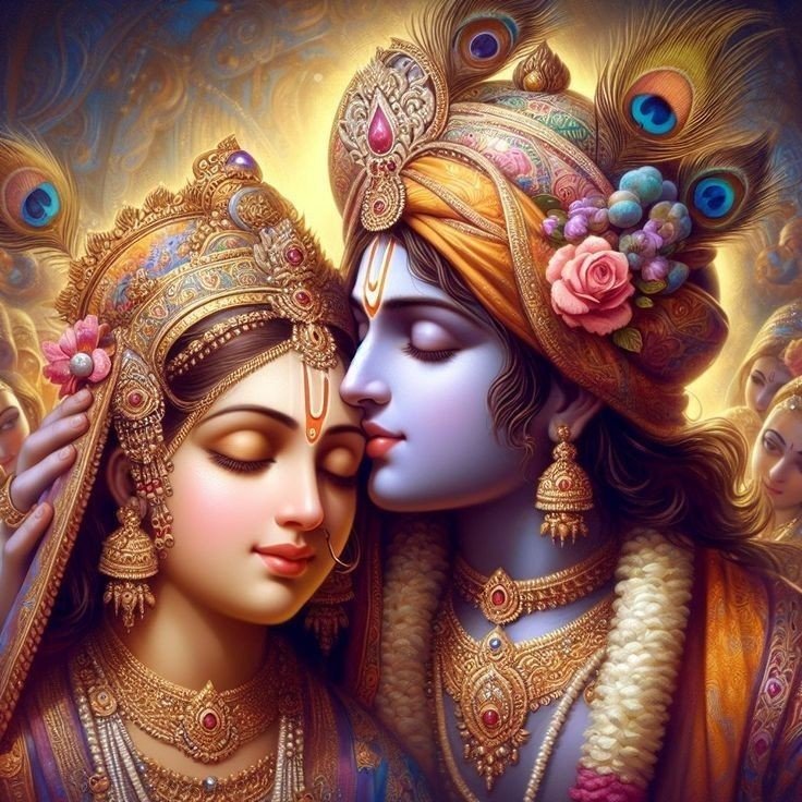 romantic radha krishna images