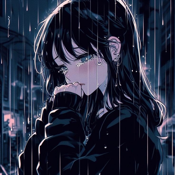 sad dp black