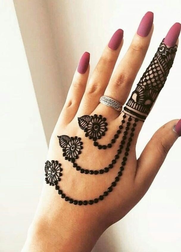 simple mehendi design photos for girls