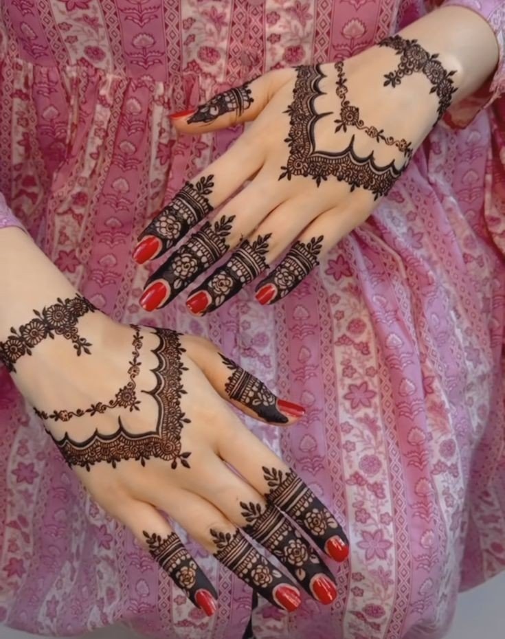 simple mehndi designs for girls