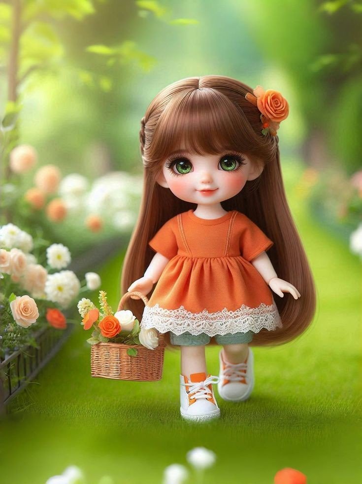 very cute doll dp